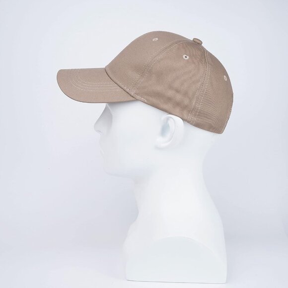 Unisex Structured Coffee Baseball Cap Cotton Fits Washed Denim Adjustable Hat - Picture 4 of 7